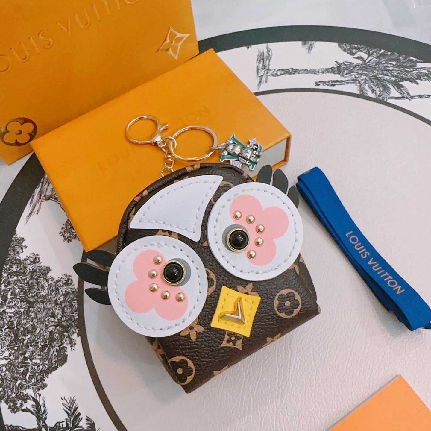Louis Vuitton Owl Shaped Keychain